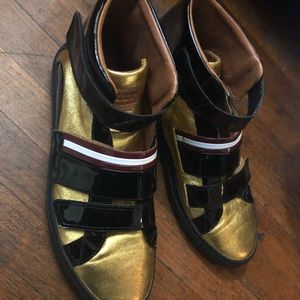 Bally Switzerland Men's Leather High-Top Sneakers